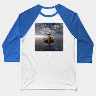 Structure at Sea Baseball T-Shirt